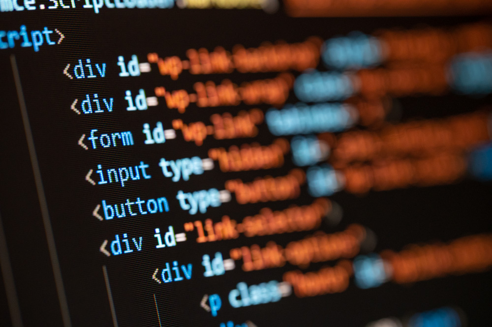 Code HTML d’un site internet